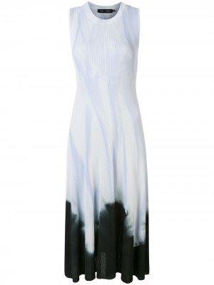 Платье без рукавов с принтом тай-дай Proenza Schouler. Цвет: синий