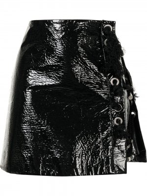 Юбка мини с кисточками Kenzo Pre-Owned. Цвет: черный