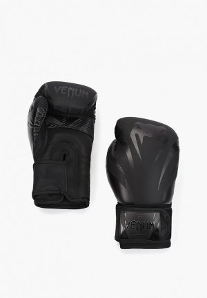 Перчатки боксерские Venum. Цвет: черный