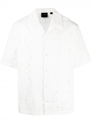Рубашка с короткими рукавами и вышивкой Daily Paper. Цвет: белый