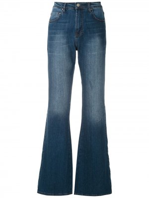 Расклешенные джинсы Eva. Цвет: синий