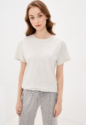 Футболка домашняя Marks & Spencer. Цвет: серый