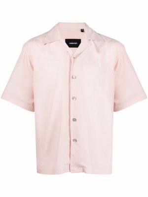 Рубашка с короткими рукавами и косым воротником Costumein. Цвет: розовый