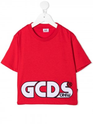 Футболка с логотипом Gcds Kids. Цвет: красный