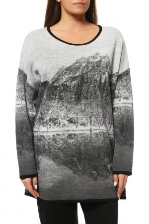 Пуловер Marina Rinaldi. Цвет: серый