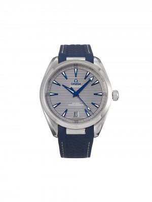 Наручные часы Seamaster Aqua Terra 150 M Co-Axial Master Chronometer pre-owned 41 мм 2018-го года Omega. Цвет: серый