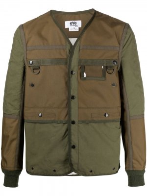 Куртка в стиле милитари с карманами карго Junya Watanabe. Цвет: зеленый