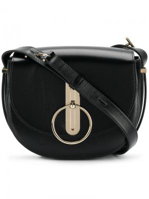 Disc buckle rounded shoulder bag Nina Ricci. Цвет: чёрный
