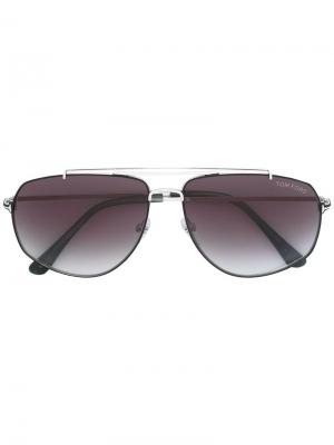 Солнцезащитные очки Georges Tom Ford Eyewear. Цвет: металлический