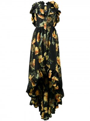 Вечернее платье Full Of Flowers Philipp Plein. Цвет: черный