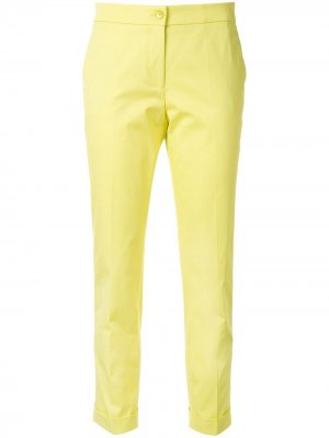 Укороченные брюки строгого кроя Etro. Цвет: желтый