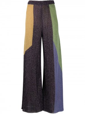 Расклешенные брюки в стиле колор-блок M Missoni. Цвет: фиолетовый