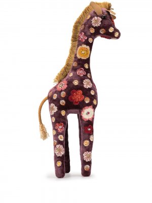 Мягкая игрушка с цветочной вышивкой Anke Drechsel. Цвет: фиолетовый