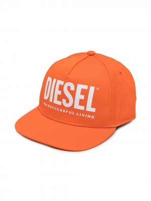 Кепка с логотипом Diesel Kids. Цвет: оранжевый