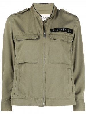 Куртка Kavy с нашивкой-логотипом Zadig&Voltaire. Цвет: зеленый