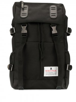 Рюкзак с логотипом Makavelic. Цвет: черный