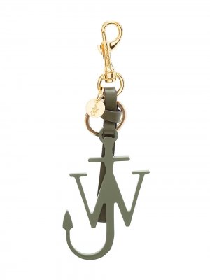 Брелок с металлическим логотипом JW Anderson. Цвет: зеленый