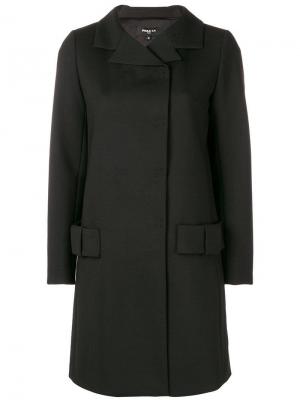 Пальто с карманами бантом Paule Ka. Цвет: черный