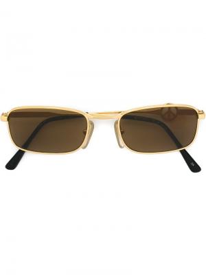 Солнцезащитные очки с квадратной оправой Moschino Pre-Owned. Цвет: золотистый