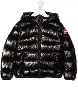 Glossy hooded jacket Colmar Kids. Цвет: черный