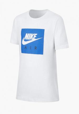 Футболка Nike. Цвет: белый
