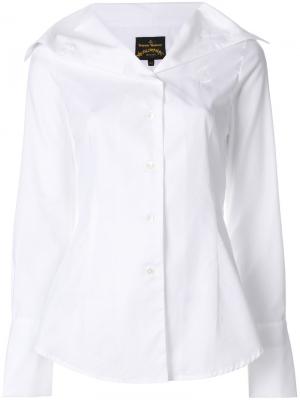 Рубашка с большим воротником Vivienne Westwood. Цвет: белый