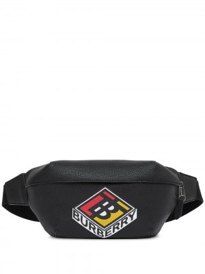 Поясная сумка Sonny с логотипом Burberry. Цвет: черный