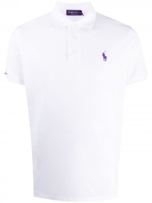 Рубашка поло с логотипом и короткими рукавами Ralph Lauren Purple Label. Цвет: белый