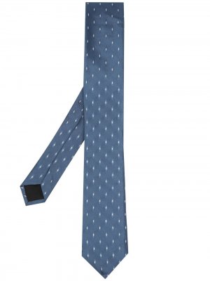 Жаккардовый галстук BOSS. Цвет: синий