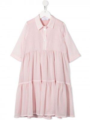 Платье-рубашка на пуговицах Señorita Lemoniez. Цвет: розовый