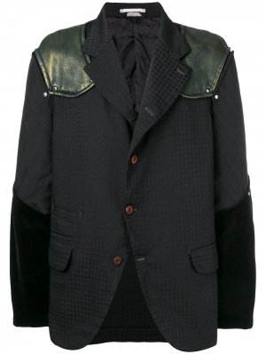 Пиджак смешанного кроя Comme Des Garçons Pre-Owned. Цвет: черный
