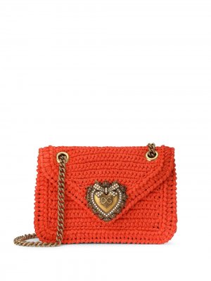 Сумка через плечо Devotion Dolce & Gabbana. Цвет: оранжевый