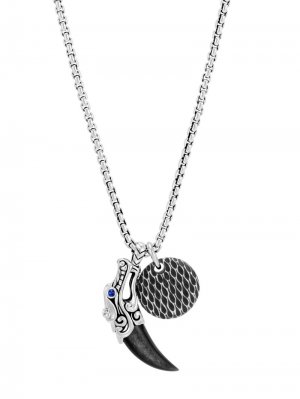Silver and Mixed Stone Legends Naga Necklace with Pendant John Hardy. Цвет: серебристый
