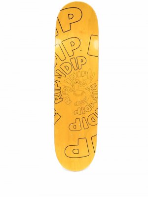 Дека для скейтборда Descendant Ripndip. Цвет: желтый