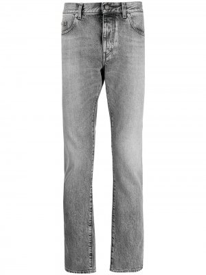 Прямые джинсы с заниженной талией Saint Laurent. Цвет: серый
