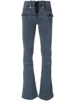 Расклешенные джинсы Unravel Project. Цвет: синий