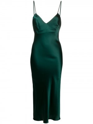 Платье-комбинация миди Sophia Gilda & Pearl. Цвет: зеленый