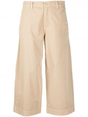 Укороченные расклешенные брюки TWINSET. Цвет: нейтральные цвета