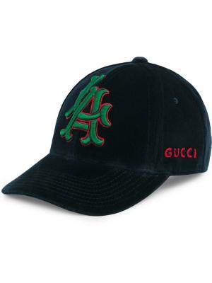 Бейсбольная кепка с нашивкой LA Angels™ Gucci. Цвет: синий