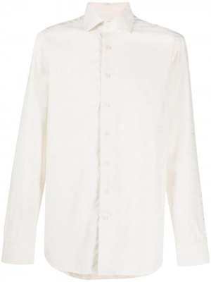 Жаккардовая рубашка с длинными рукавами Etro. Цвет: нейтральные цвета