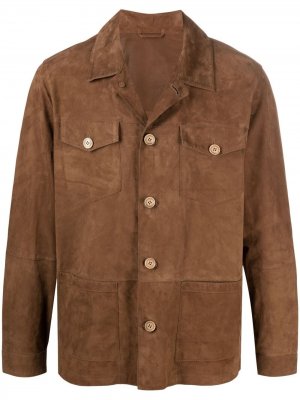 Куртка-рубашка на пуговицах Altea. Цвет: коричневый
