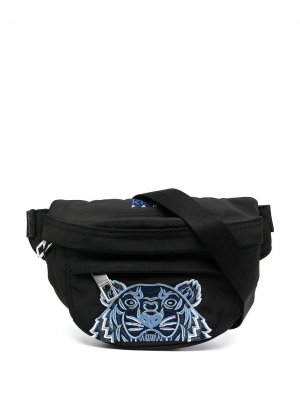 Поясная сумка Kampus с вышивкой Tiger Kenzo. Цвет: черный