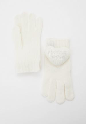 Перчатки Boutique Moschino. Цвет: белый