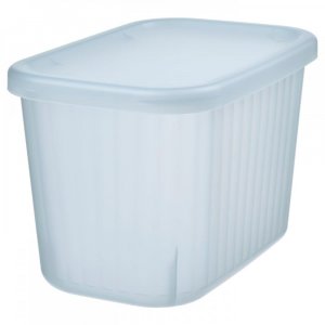 Ящик для хранения ИКЕА РИКТА с крышкой, прозрачный 12х18х12 см/1,5 л IKEA