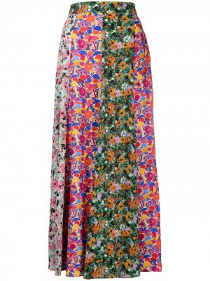 Длинная юбка с цветочным принтом M Missoni. Цвет: розовый