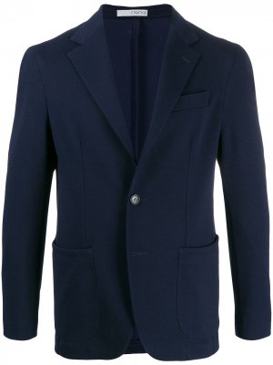Однобортный пиджак строгого кроя 0909. Цвет: синий