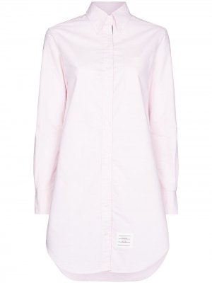 Платье-рубашка мини с полосками RWB Thom Browne. Цвет: розовый