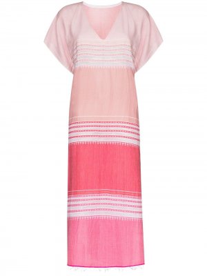Платье-кафтан Eshal lemlem. Цвет: розовый