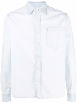 Джинсовая рубашка с длинными рукавами Haikure. Цвет: синий