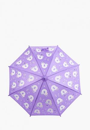 Зонт-трость Котофей. Цвет: фиолетовый